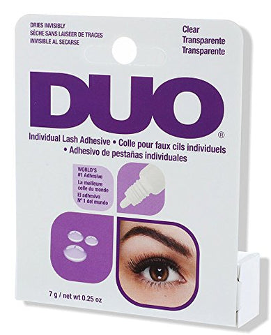 DUO Individual Lash Adhesive, for False Individual Lashes, Clear, 0.25 oz