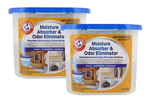 Arm & Hammer Moisture Absorber & Odor Eliminator 14oz Tub, 2 Pack