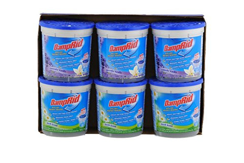 DampRid Moisture Absorber Odor Eliminator,Lavender and Vanilla, 6 pack