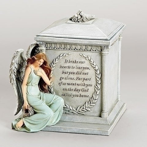 Roman 48476 8.5" Inch Height Memorial Urn Forever with the Angels