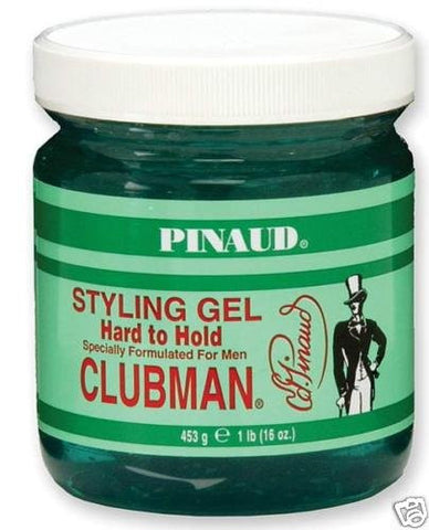 Pinaud Clubman Styling Hair Gel, Hard To Hold - 16 Oz