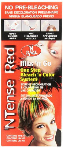 N'rage Mix and Go Hair Color System, Tense Red, 0.25 Ounce