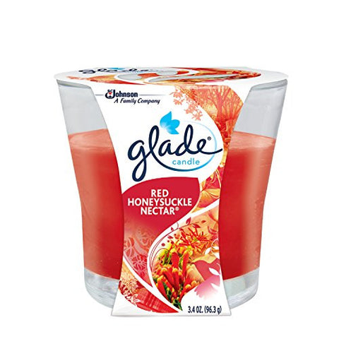 Glade Jar Candle Air Freshener, Red Honeysuckle Nectar, 3.4 Ounce