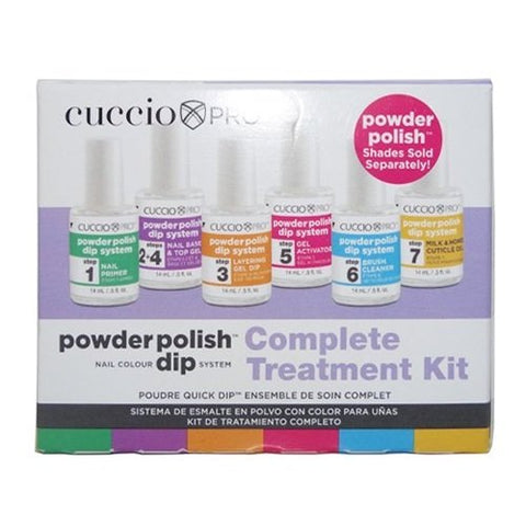 Cuccio Powder Polish Nail Colour Dip System Complete Treatment Kit