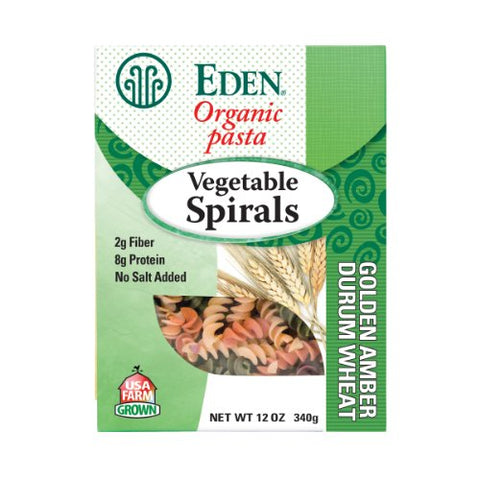 Eden Foods Organic Vegetable Spirals, 12-Ounce Packages (Pack of 6)