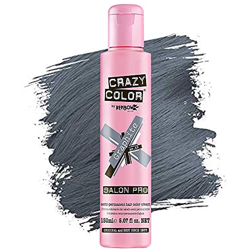 Crazy Color Hair Dye - Vegan and Cruelty-Free Semi Permanent Hair Color, 5.07 fl oz. (GRAPHITE)
