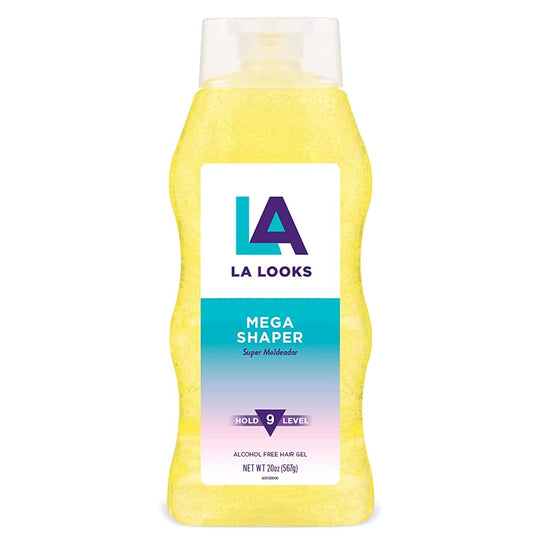 L.A. Looks Mega Shaper Hair Gel, Hold 9 Level, 20 oz