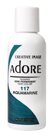 Adore Semi-Permanent Haircolor #, 117 Aquamarine, 4 Ounce (118ml)