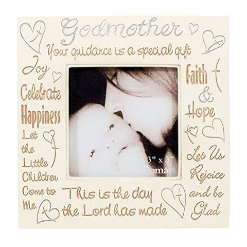 Godmother Heartfelt Words 3x3 Square Picture Frame