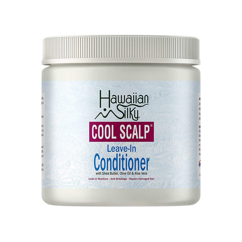 Hawaiian Silky Cool Scalp Leave-In Conditioner Cream, 16 fl oz - Locks in Moisture - Anti-Breakage - Repairs Dry & Damaged Hair
