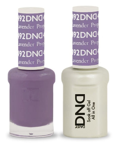 DND Soak Off Gel Polish Dual Matching Color Set 492, Lavender Prophet