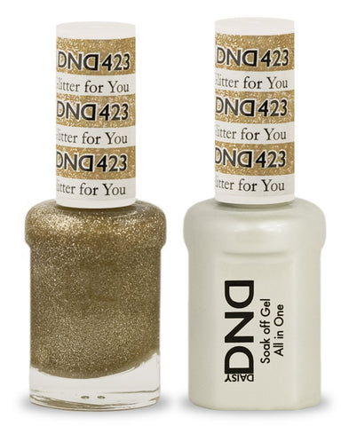DND Soak Off Gel 0.5 Ounce (423 Glitter for You)