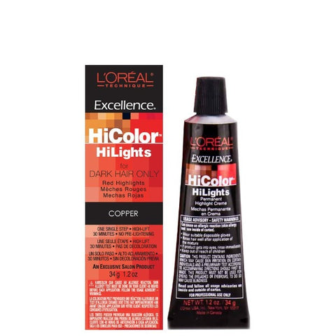 L'Oreal Excellence Hicolor, Copper Highlights, 1.2 ounce