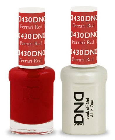 DND Soak Off Gel 0.5 Ounce (430 Ferrari Red)
