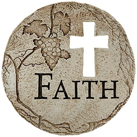 Roman Religious Cross Cut-Out Faith Decorative Garden Patio Stepping Stone