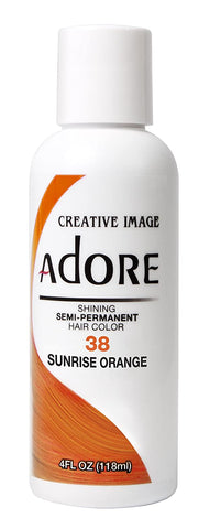Adore Semi-Permanent Hair Color #38 Sunrise Orange, 4 Ounce (118ml)