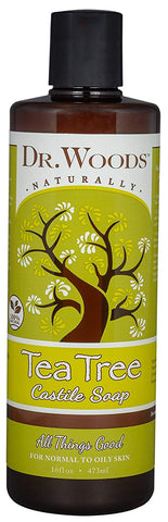 Dr. Woods Pure Tea Tree Liquid Castile Soap, 16 Ounce