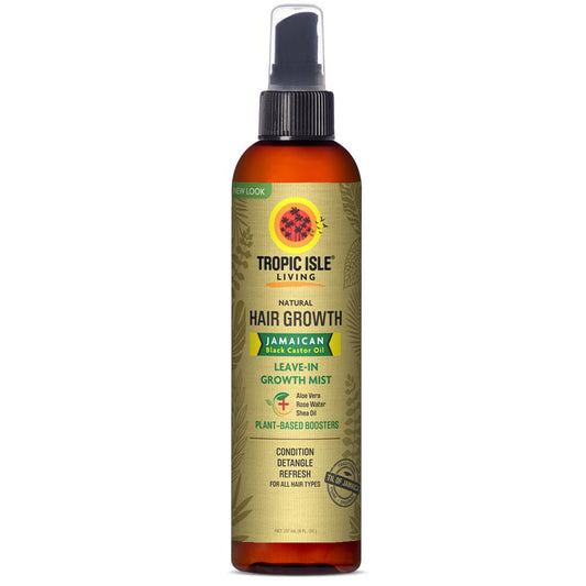 Tropic Isle Living Jamaican Black Castor Oil Daily Hair Growth Leave-In Conditioning Mist 8 OZ