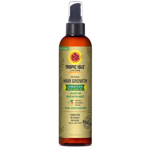 Tropic Isle Living Jamaican Black Castor Oil Daily Hair Growth Leave-In Conditioning Mist 8 OZ