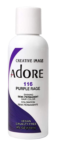Adore Semi-Permanent Haircolor # 116 Purple Rage, 4 Ounce (118ml)