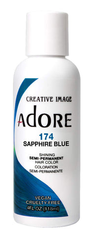 Adore Semi Permanent Haircolor # 174 Sapphire Blue, 4 Ounce (118ml)