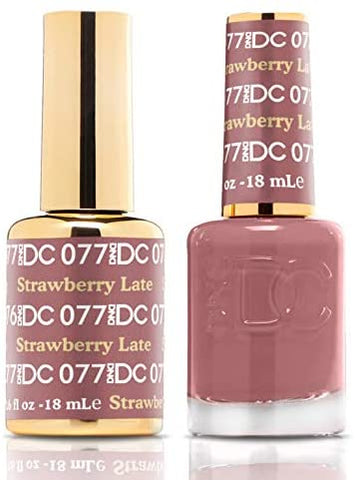 DND DC Duo Gel + Polish - 077 Strawberry Latte