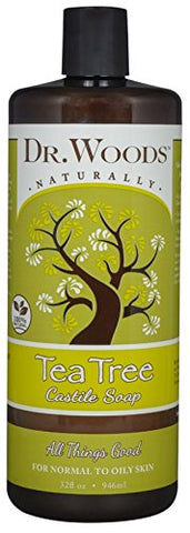 Dr. Woods Pure Tea Tree Liquid Castile Soap, 32 Ounce