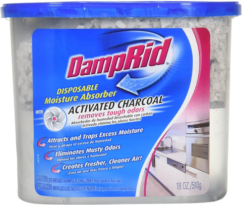 DampRid Moisture Absorber with Activated Charcoal, 18oz