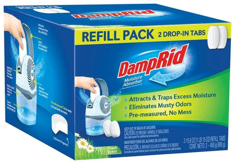 DampRid FG97 Moisture Absorber Refill Pack- 2 Tabs