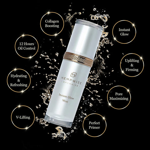 Hempwise Organics Instant Glow Mist for Skin, 30 ml