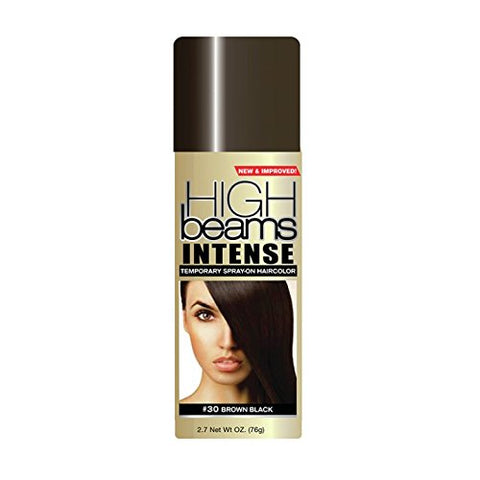 High Beams Intense Temporary Spray-On Hair Color – Brown Black - 2.7 Oz