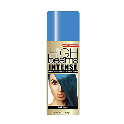 High Beams Intense Temporary Spray-On Hair Color – Headbanging Blue- 2.7 Oz