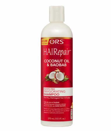 ORS HAIRepair Coconut Oil & Baobab Sulfate-Free Invigorating Shampoo, 12.5 Ounce