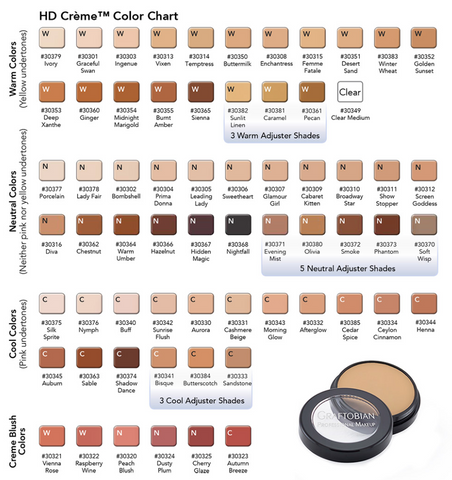 Graftobian HD / Ultra HD Glamour Creme Foundations